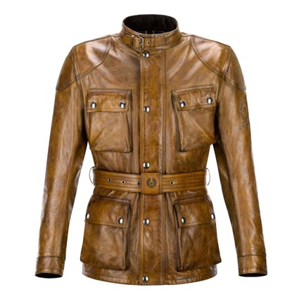 Belstaff Trialmaster leather jacket in burnt cuero