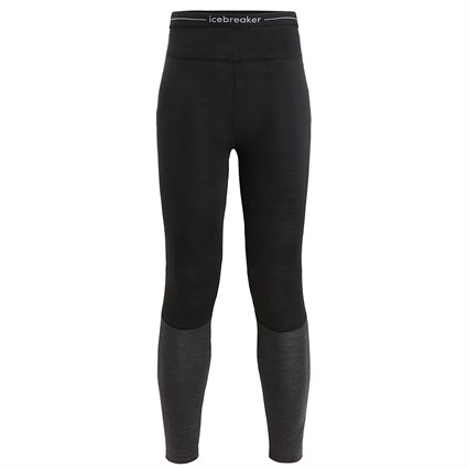 Icebreaker womens merino 125 Zoneknit leggings in black