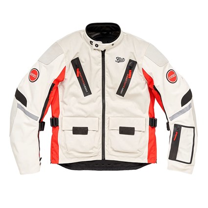 Fuel Astrail Lucky Explorer jacket in white / red