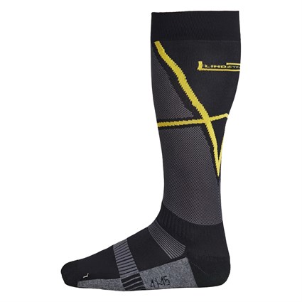 Halvarssons Cool socks in black / yellow