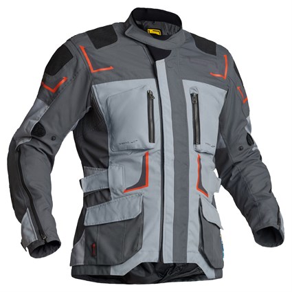 Halvarssons Myrvik jacket in grey / orange