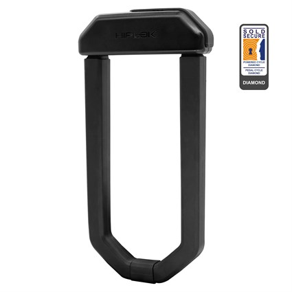 Hiplok DXL1000 anti angle grinder bike lock black with FREE REMINDER CABLE