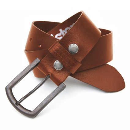 Helstons Old leather belt in tan