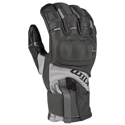 Klim Adventure GTX gloves in asphalt grey