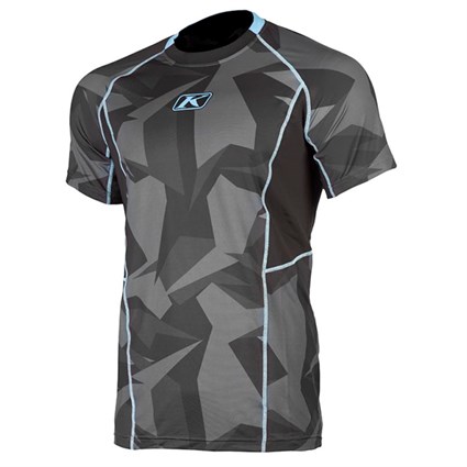 Klim Aggressor Cool base layer short-sleeve shirt in camo