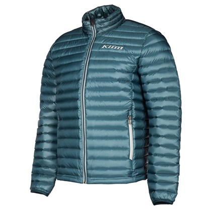 Klim Maverick down jacket in petrol blue