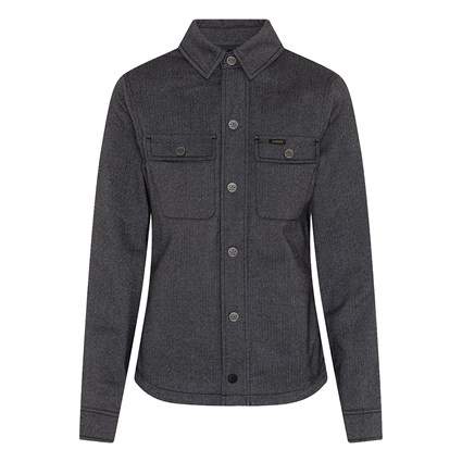 Rokker Boston ladies rider shirt in grey