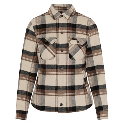 Rokker Maddison ladies rider shirt in brown / off white