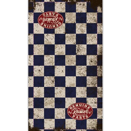 Rokker neck tube Genuine Parts blue check