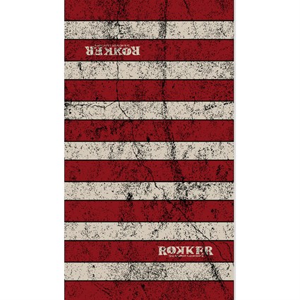 Rokker Stone Striped neck tube in red
