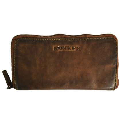 Rokker ladies big wallet in cognac