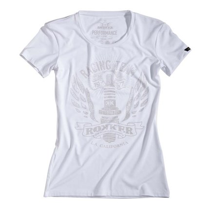 Rokker Performance Line Racing Team ladies T-shirt in white