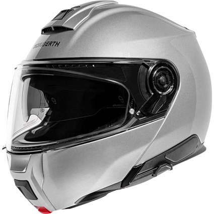 Schuberth C5 helmet in gloss silver