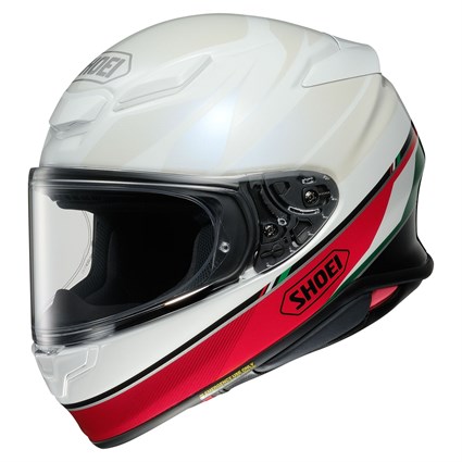 Shoei NXR2 Nocturne TC4 helmet in white / red