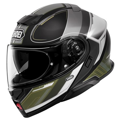 Shoei Neotec 3 Sharpen TC11 helmet in green