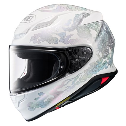 Shoei NXR2 Fearless TC6 helmet in white / silver