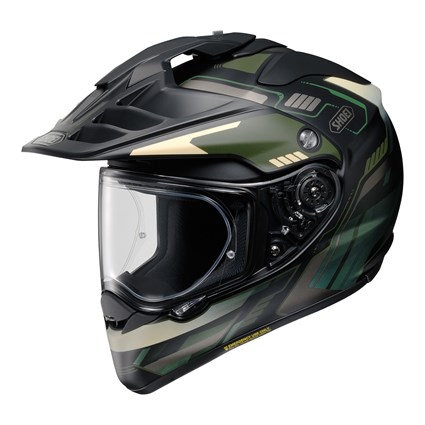 Shoei Hornet ADV 06 Invigorate TC4 helmet in black / green