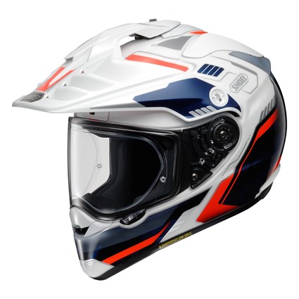 Shoei Hornet ADV 06 Invigorate TC10 helmet in red / white / blue