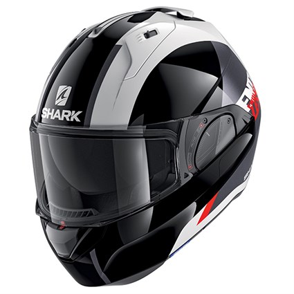 Shark Evo ES Endless WKR helmet in black/ white