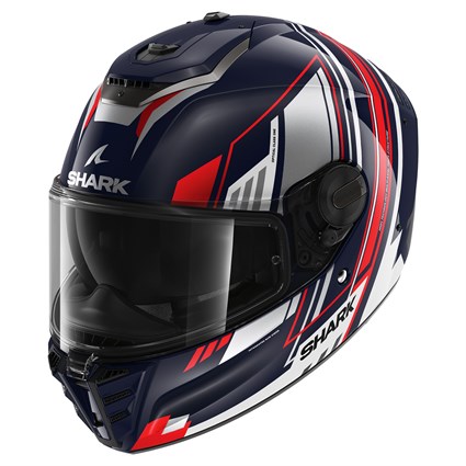 Shark Spartan RS Byhron BWU helmet in blue and red