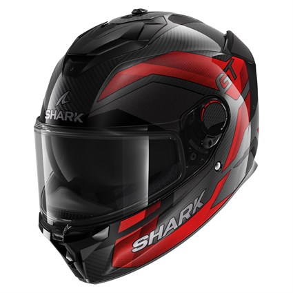 Shark Spartan GT Pro Carbon Ritmo DRU helmet in black / red