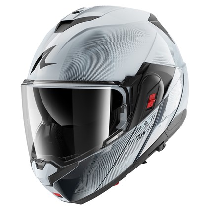 Shark OXO Speed-Tech SWK helmet in silver / white