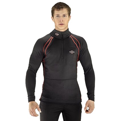 Warm & Safe 12v heated base layer shirt in black