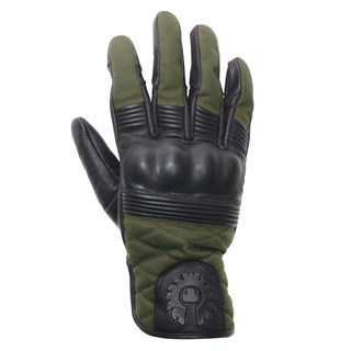 Belstaff Hampstead gloves in black / green M (8.5)