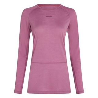 Icebreaker womens merino 125 Zoneknit long sleeve crew neck in deco / ashen