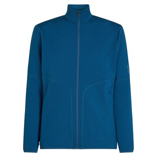 Icebreaker mens merino 560 Realfleece Elemental II long sleeve zip jacket in blue