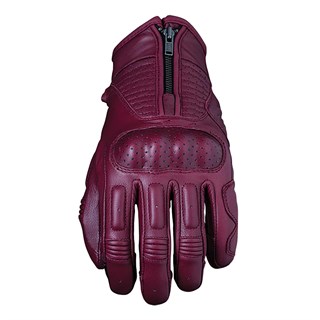 Five ladies Kansas gloves in burgundy