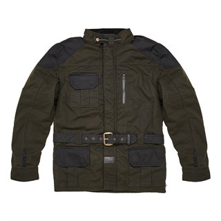 Fuel Bunker wax cotton jacket in green