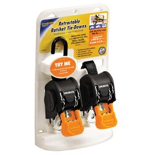 Cargo Buckle 1 Inch retractable ratchets set of two