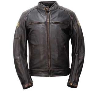 Helstons Track jacket in brown