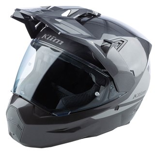 Klim X1 Alpha helmet in metallic asphalt monument grey