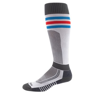 Klim Aggressor vented socks in grey / red / blue