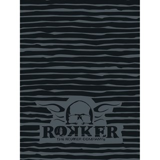 Rokker Stripes neck tube in grey / black