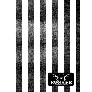 Rokker Café Racer striped neck tube in white / black