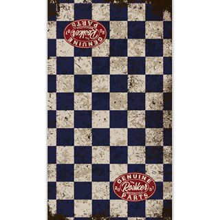 Rokker neck tube Genuine Parts blue check