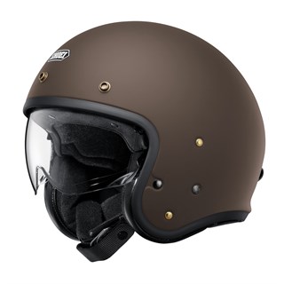 Shoei J.O2 helmet in matt brown