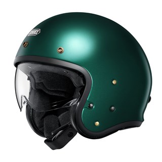 Shoei J.O2 helmet in british green