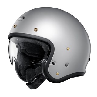 Shoei J.O2 helmet in matt light silver