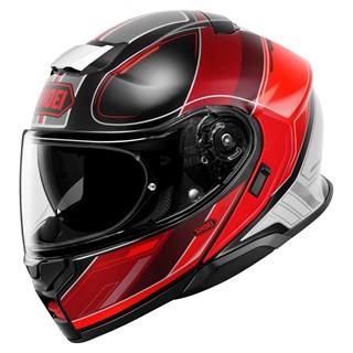 Shoei Neotec 3 Sharpen TC1 helmet in red / white