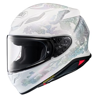 Shoei NXR2 Fearless TC6 helmet in white / silver