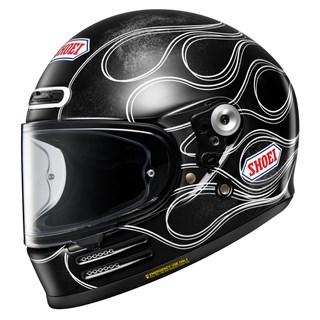 Shoei Glamster 06 Blast TC5 helmet in black / white