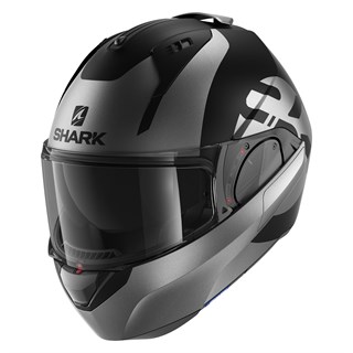 Shark Evo ES Kedje Mat KAK helmet in grey / black