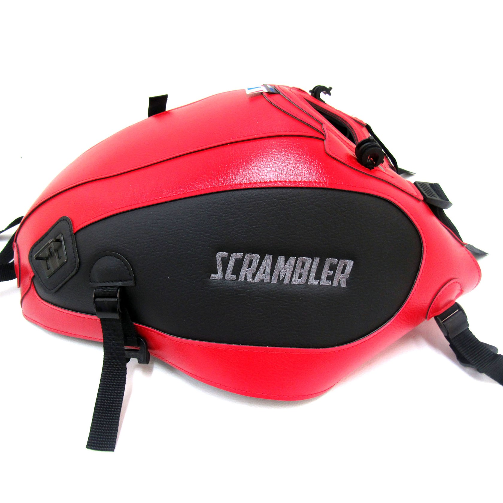 Bagster tank cover SCRAMBLER 800 lemon / red / matt black