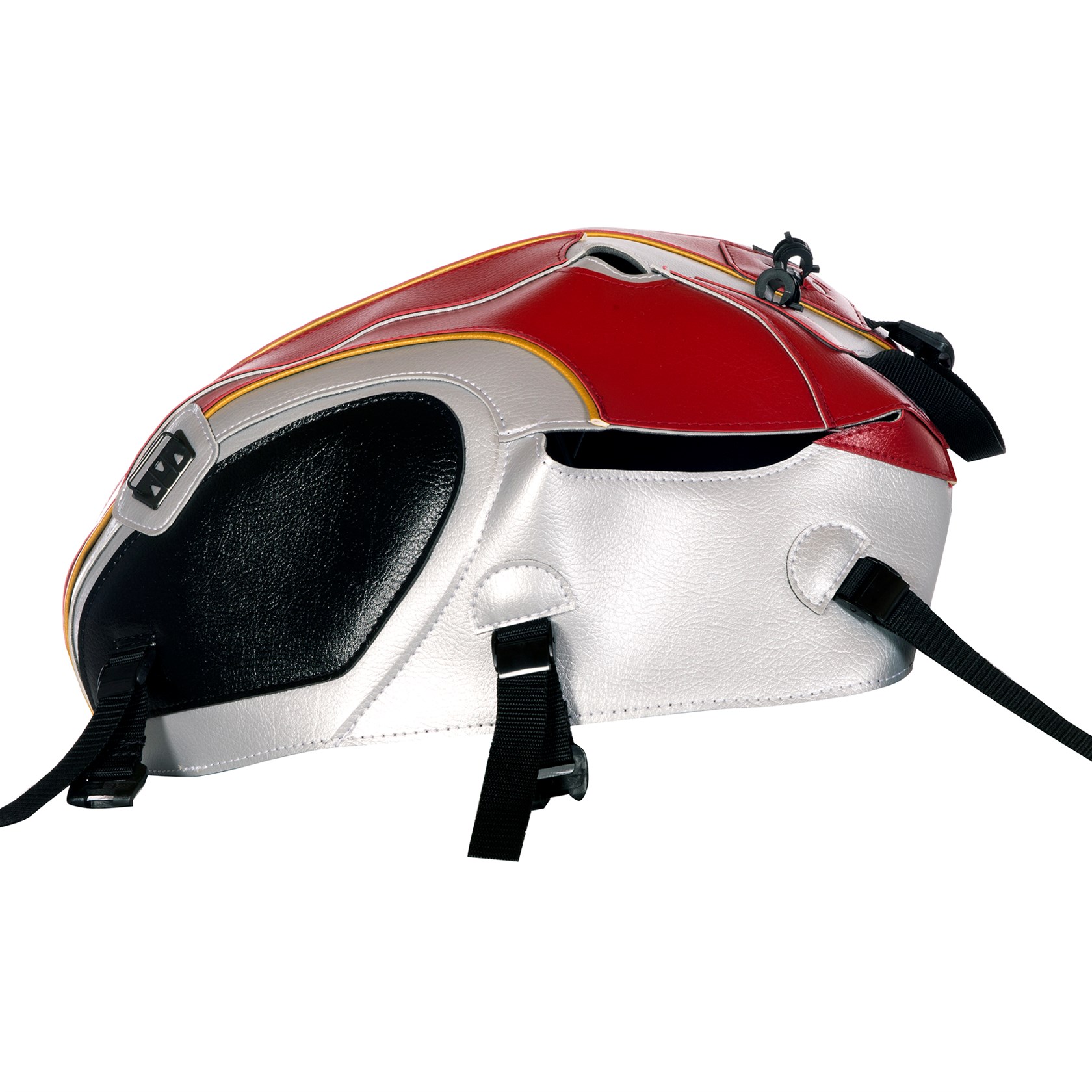 Bagster tank cover BONNEVILLE T 120 silver / dark red / gold