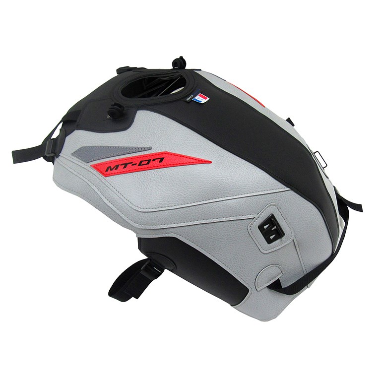Bagster tank cover MT07 matt black / light grey / steel grey deco