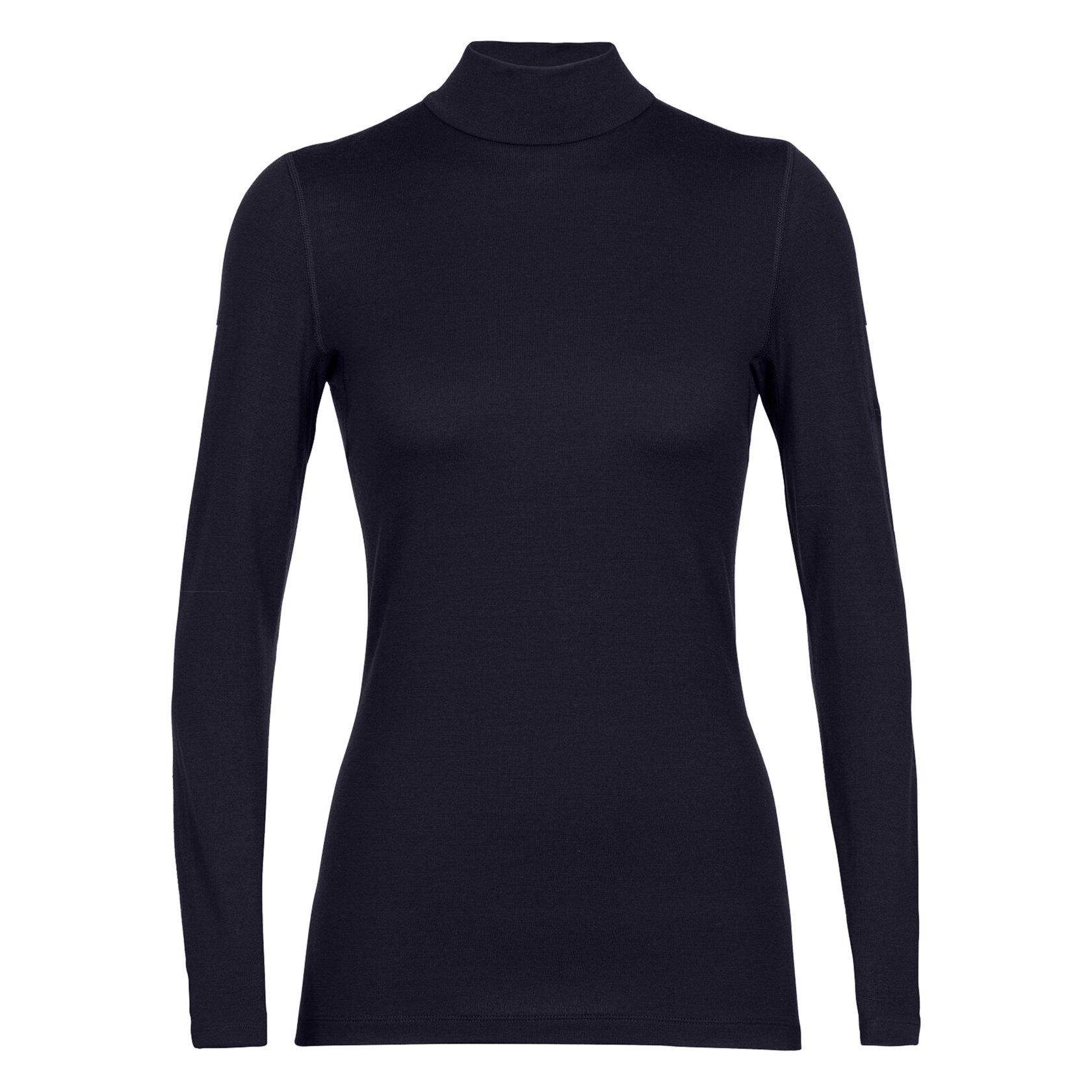 Icebreaker womens merino 260 Tech long sleeve turtleneck in navy blue